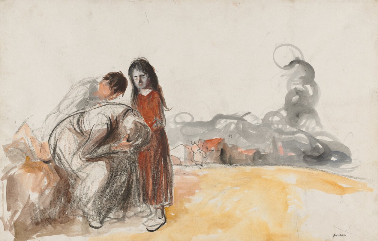 Saksalaiset ovat menneet pois, 1800-luvun viimeinen neljännes tai 1900-luvun ensimmäinen kolmannes. tekijältä Jean Louis Forain