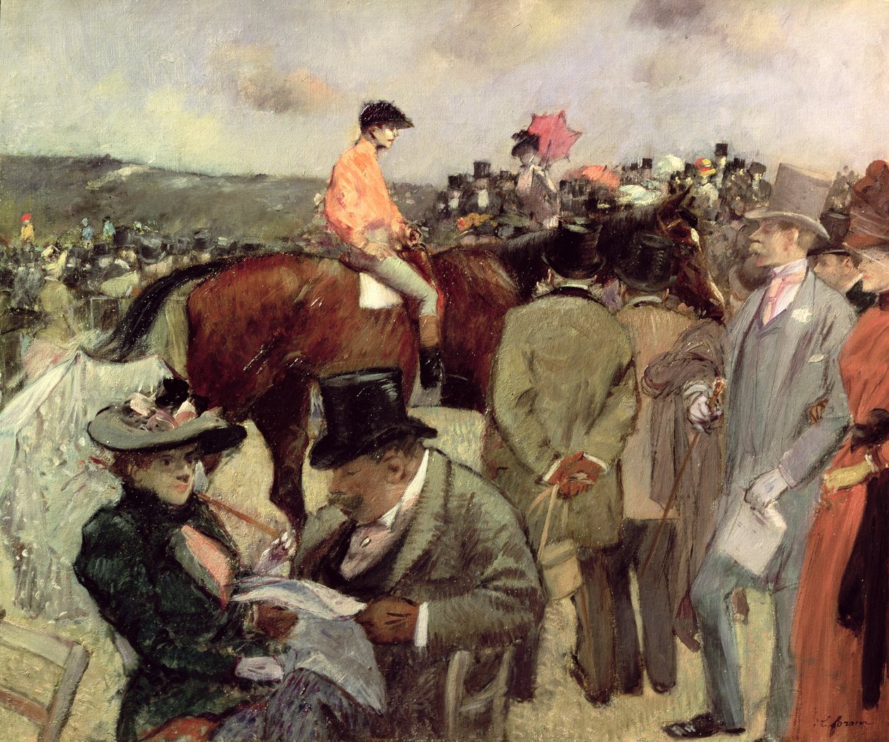 The Horse-Race, noin 1890 tekijältä Jean Louis Forain