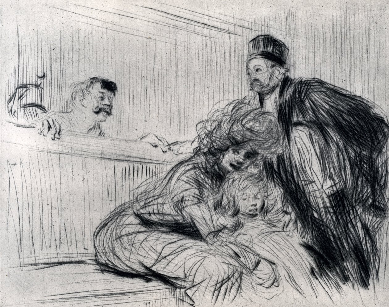 Lakimies puhuu Prevenun kanssa, 1925. tekijältä Jean Louis Forain