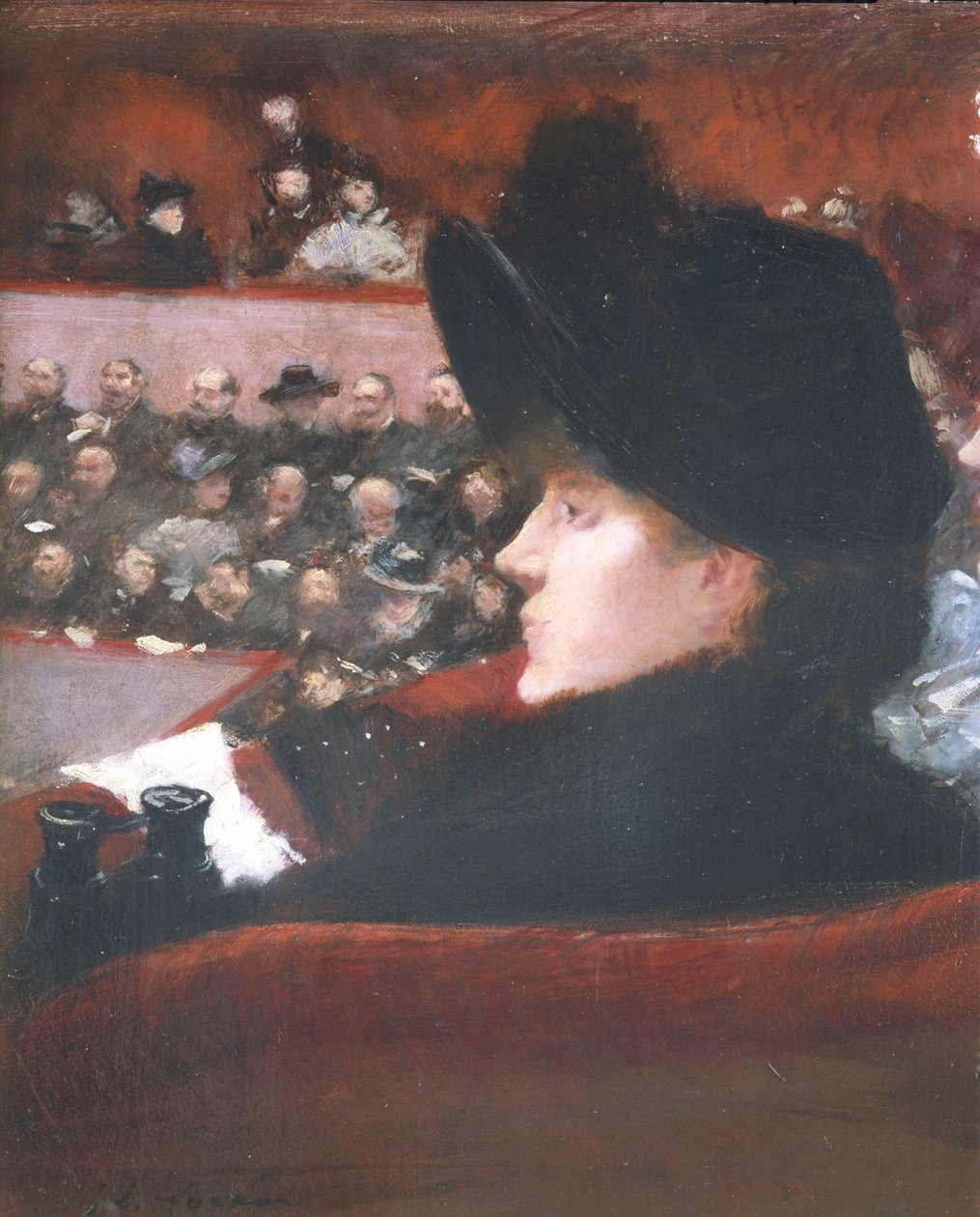 The Lodge, n. 1880 (öljy kankaalle) tekijältä Jean Louis Forain