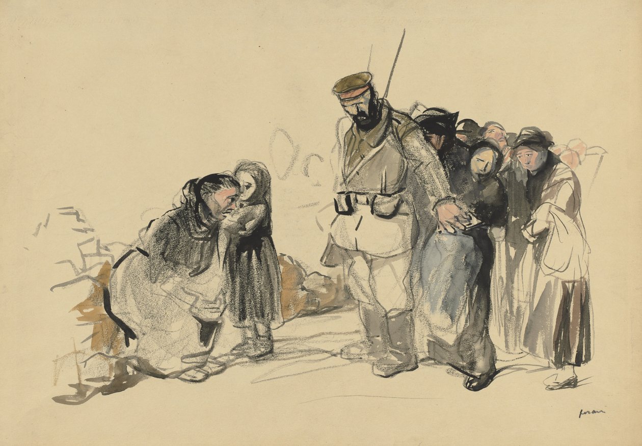 Orjuus pohjoisessa, 1800-luvun viimeinen neljännes tai 1900-luvun ensimmäinen kolmannes. tekijältä Jean Louis Forain