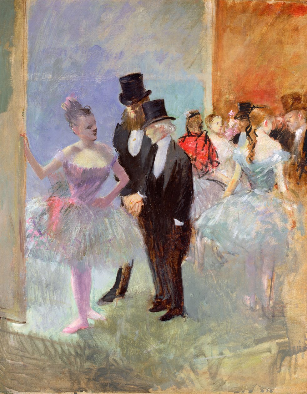 Oopperan siivet (aulassa) n. 1887 tekijältä Jean Louis Forain