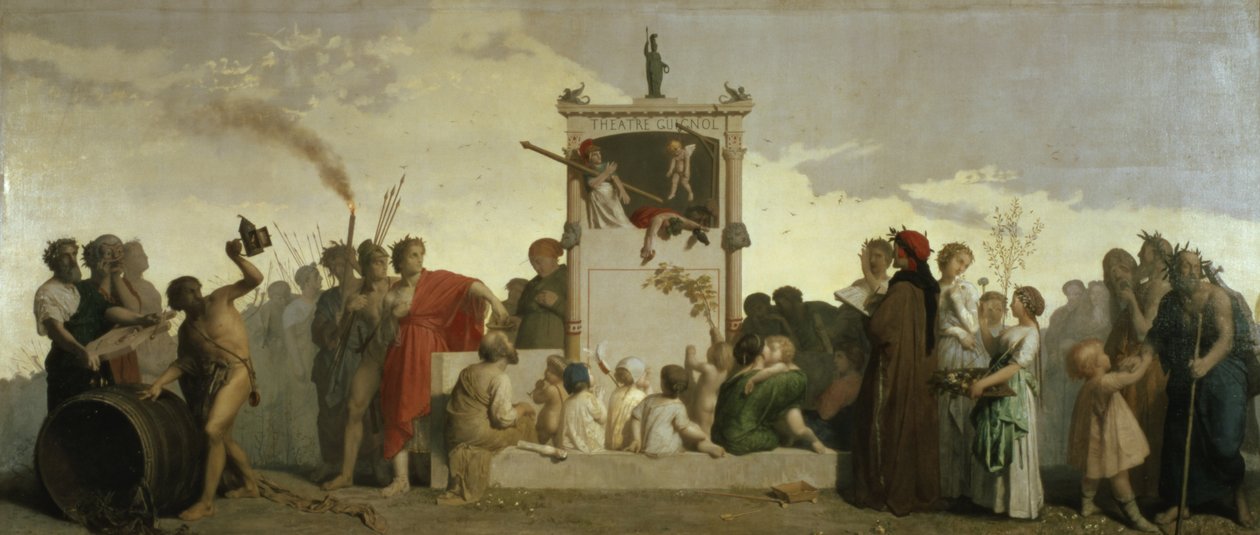Ihmisen komedia, n. 1852 tekijältä Jean Louis Hamon