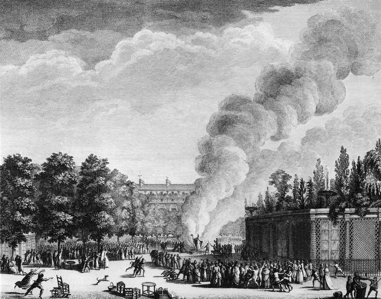 Ranskan vallankumous, antiklerikalismi: Paavi Pius VI:n malli (Giannangelo, kreivi Braschi valittiin Pius VI:ksi tai Pio VI:ksi tekijältä Jean Louis II (after) Prieur