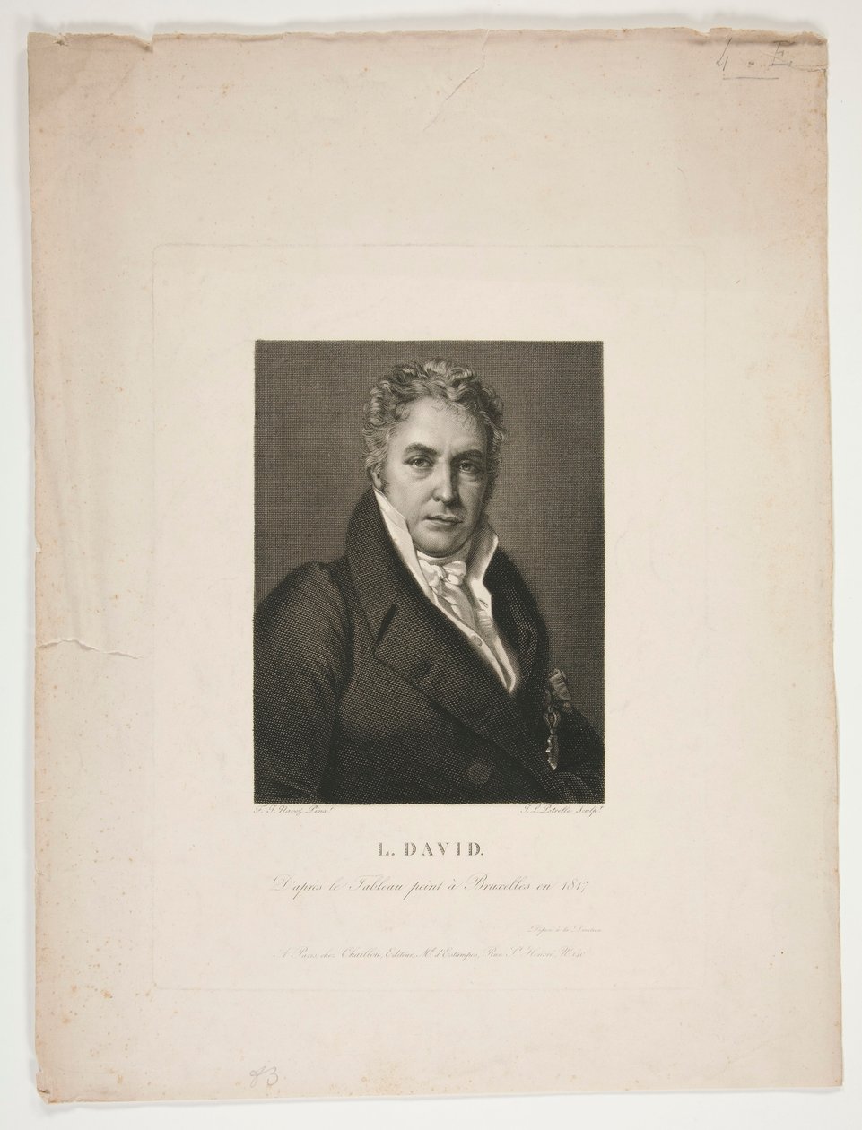Jacques Louis Davidin muotokuva tekijältä Jean Louis Potrelle