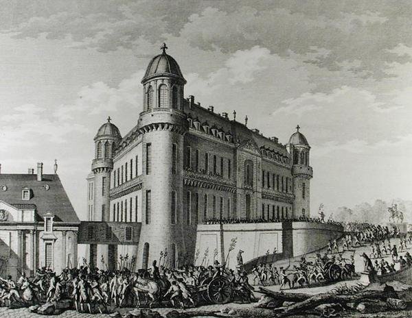 Chantillysta Pariisiin viety tykit 9. elokuuta 1789 tekijältä Jean Louis Prieur