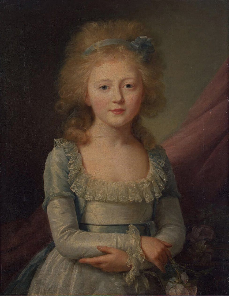 Venäjän suurherttuatar Elena Pavlovna 1784-1803, Mecklenburg-Schwerinin suurherttuatar, 1792 tekijältä Jean Louis Voille