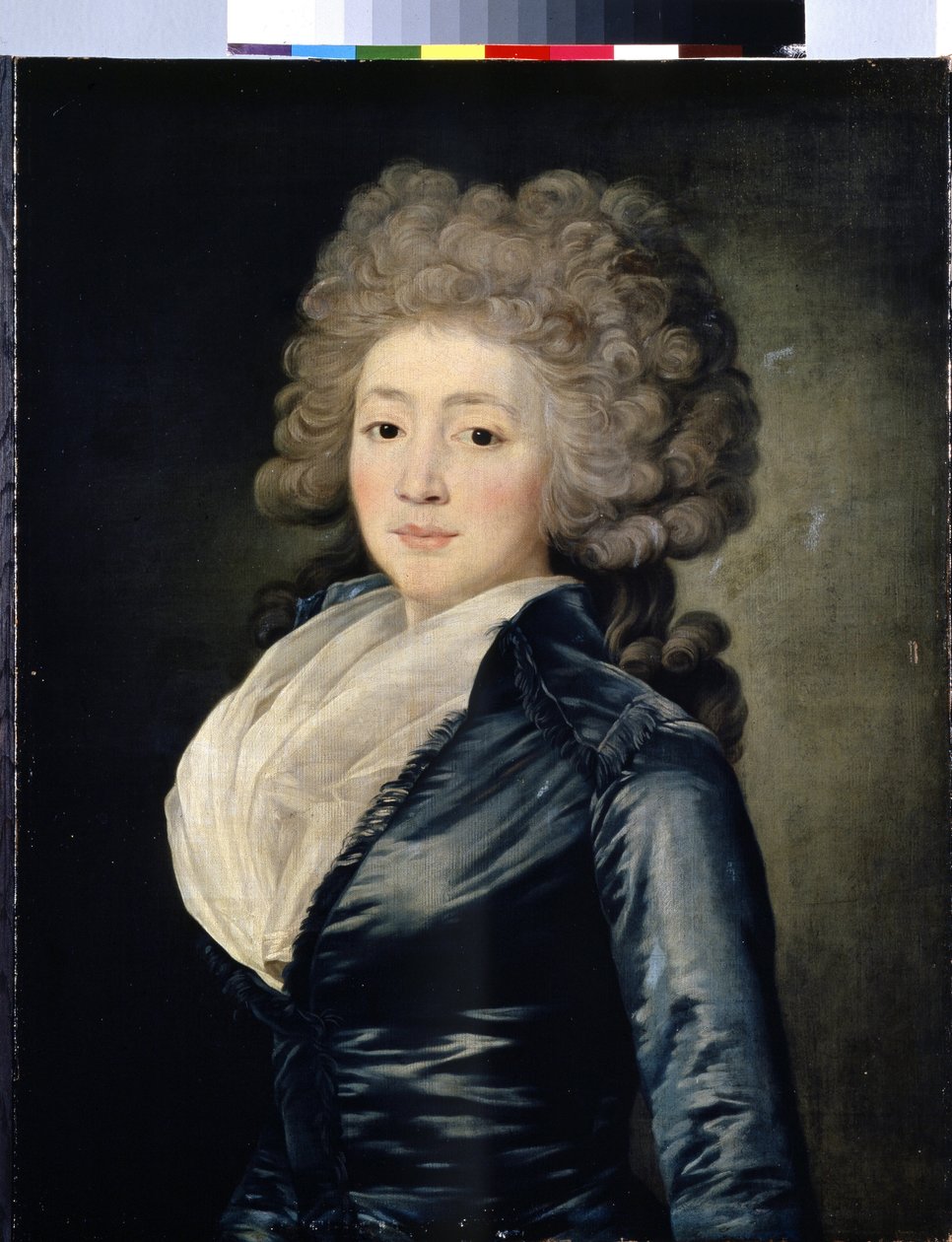 Olga Zherebtsovan muotokuva (Olga Zherebtsovan muotokuva). Olga Zherebtsova, s. Zubova, joka tunnetaan myös nimellä Madame Gerebtzoff (1755-1849). Jean Louis Voillen maalaus (1744-1803 jälkeen). Öljy kankaalle, 73,5 x 58 cm, 1700-luvun toinen puoli. taide  tekijältä Jean Louis Voille