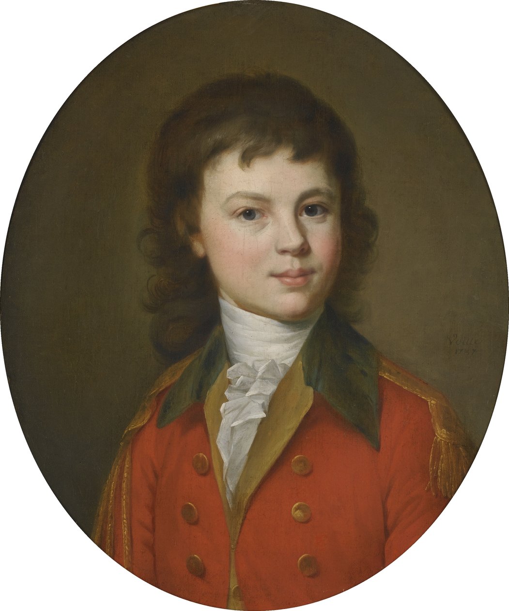 Muotokuva kreivi Pavel Aleksandrovitš Stroganovista 1774-1817, 15-vuotias tekijältä Jean Louis Voille