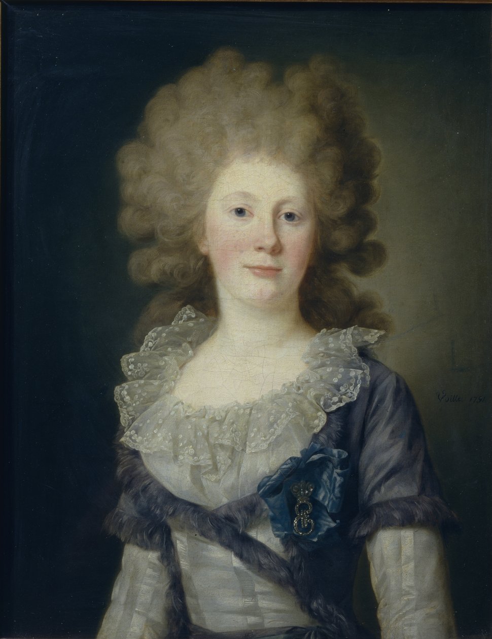 Kreivitär Sofia Vladimirovna Paninan muotokuva 1774-1844, 1791 tekijältä Jean Louis Voille