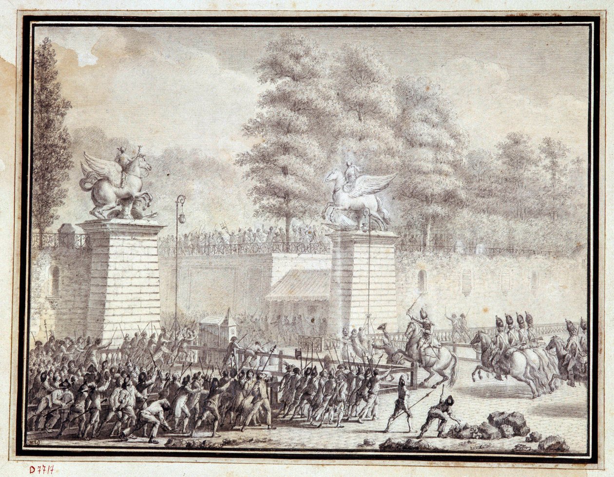 Ranskan vallankumous: "" Monsieur de Lambesc saapui Tuileries