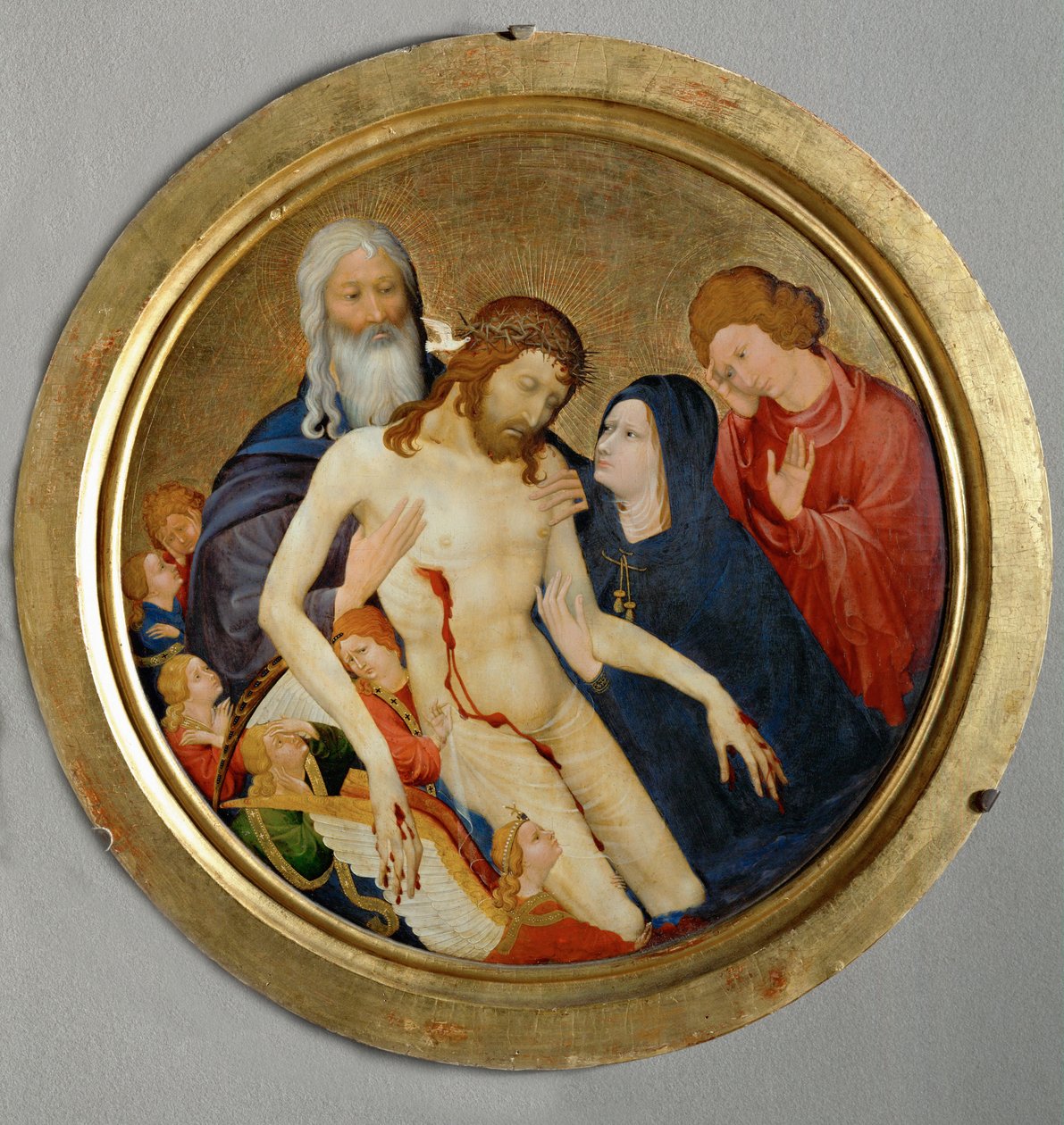 Suuri pieta, noin 1400 (maalaus puulle) tekijältä Jean Malouel or Maelwael