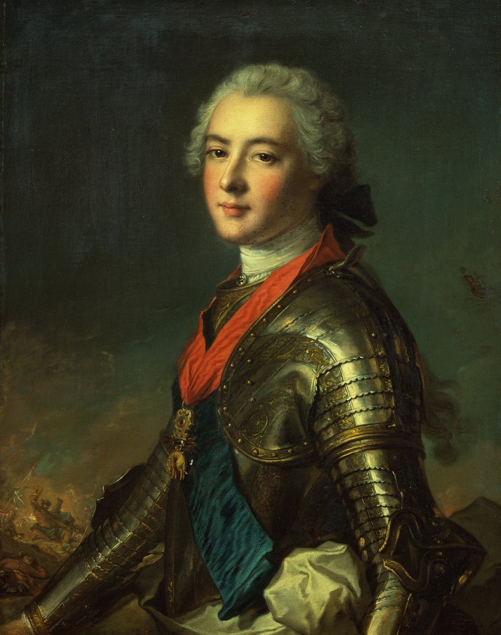 Penthievren herttua Louis Jean Marie de Bourbonin muotokuva (öljy kankaalle) tekijältä Jean Marc (studio of) Nattier