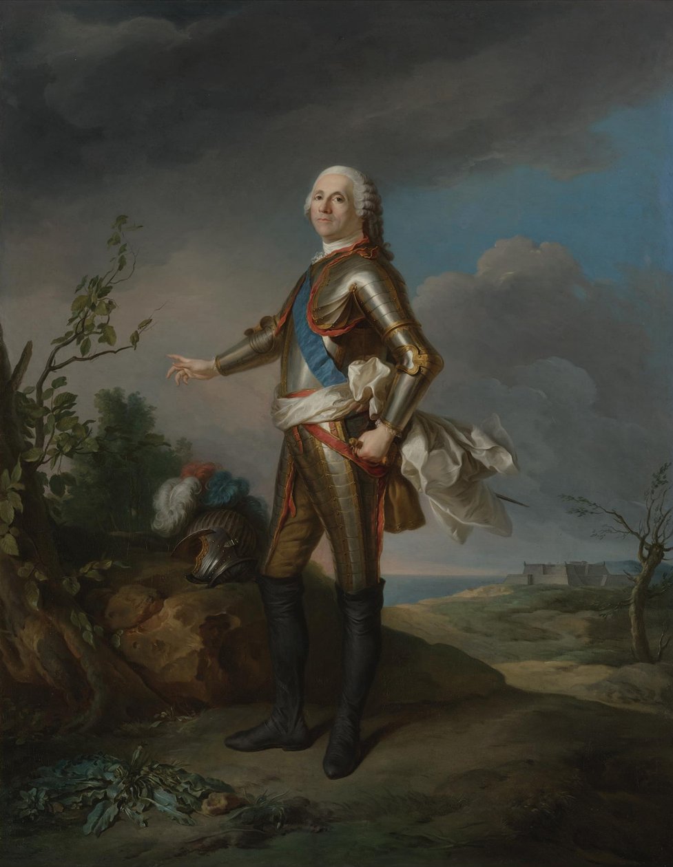 Armand de Vignerot du Plessis 1696-1788, Richelieun herttua, Ranskan marsalkka tekijältä Jean Marc Nattier