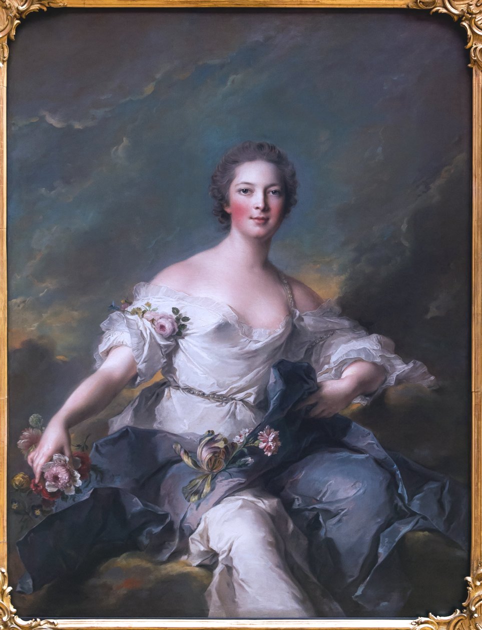 Saksa: Die Marquise de Baglion als Flora Marquioness of Baglion as Flora tekijältä Jean Marc Nattier