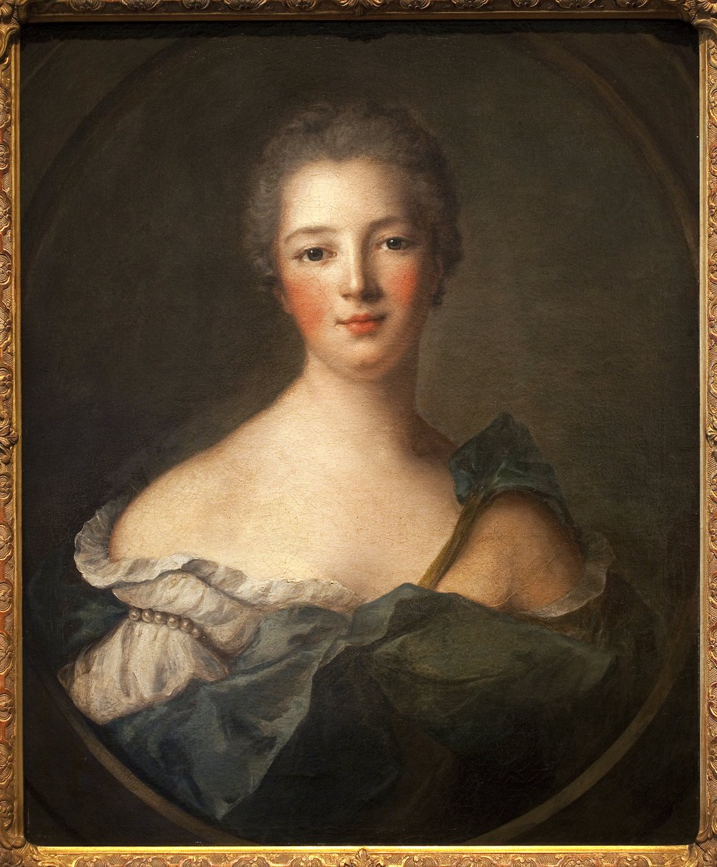 Jeanne Antoinette Poisson, Pompadourin markiisitar (1721-1764) - maalaus Jean Marcin (Jean-Marc) Nattierin (1685-1766) työpajasta, öljy kankaalle tekijältä Jean Marc Nattier