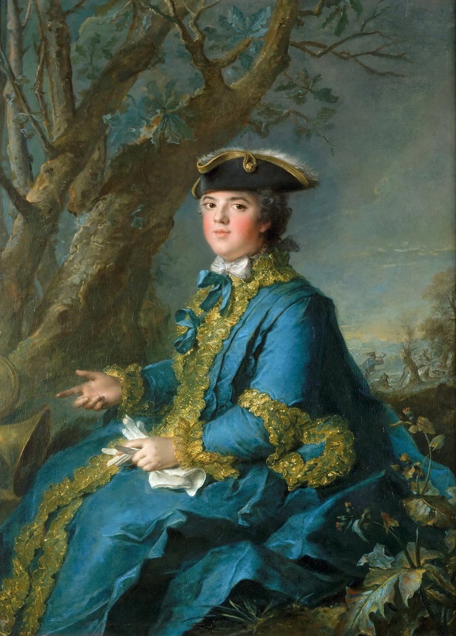 Louise Élisabeth Ranskasta 1727-1759, Parman herttuatar tekijältä Jean Marc Nattier