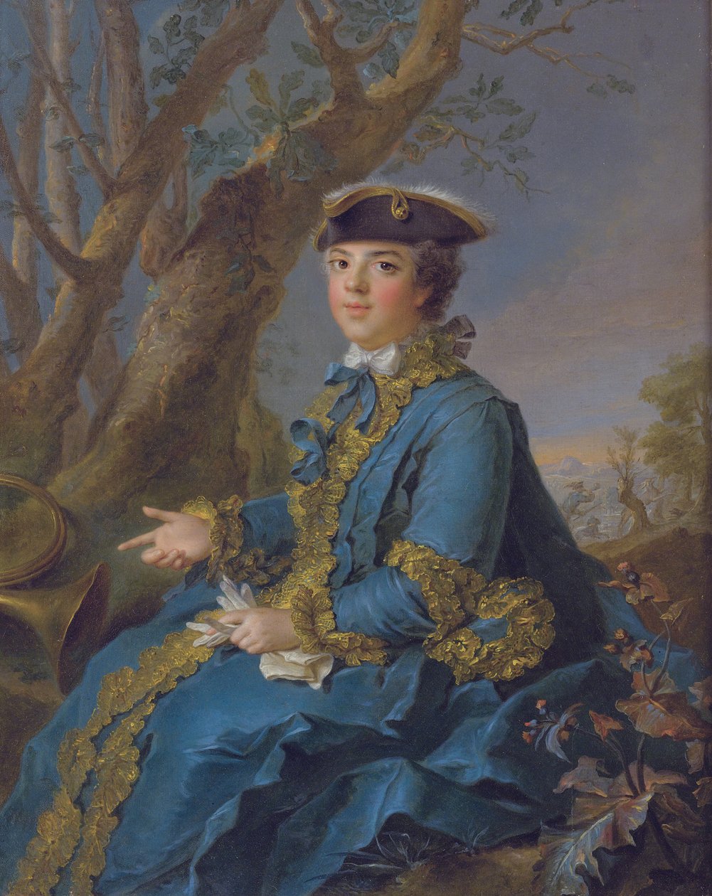 Louise Élisabeth Ranskasta 1727-1759, Parman herttuatar, 1760 tekijältä Jean Marc Nattier