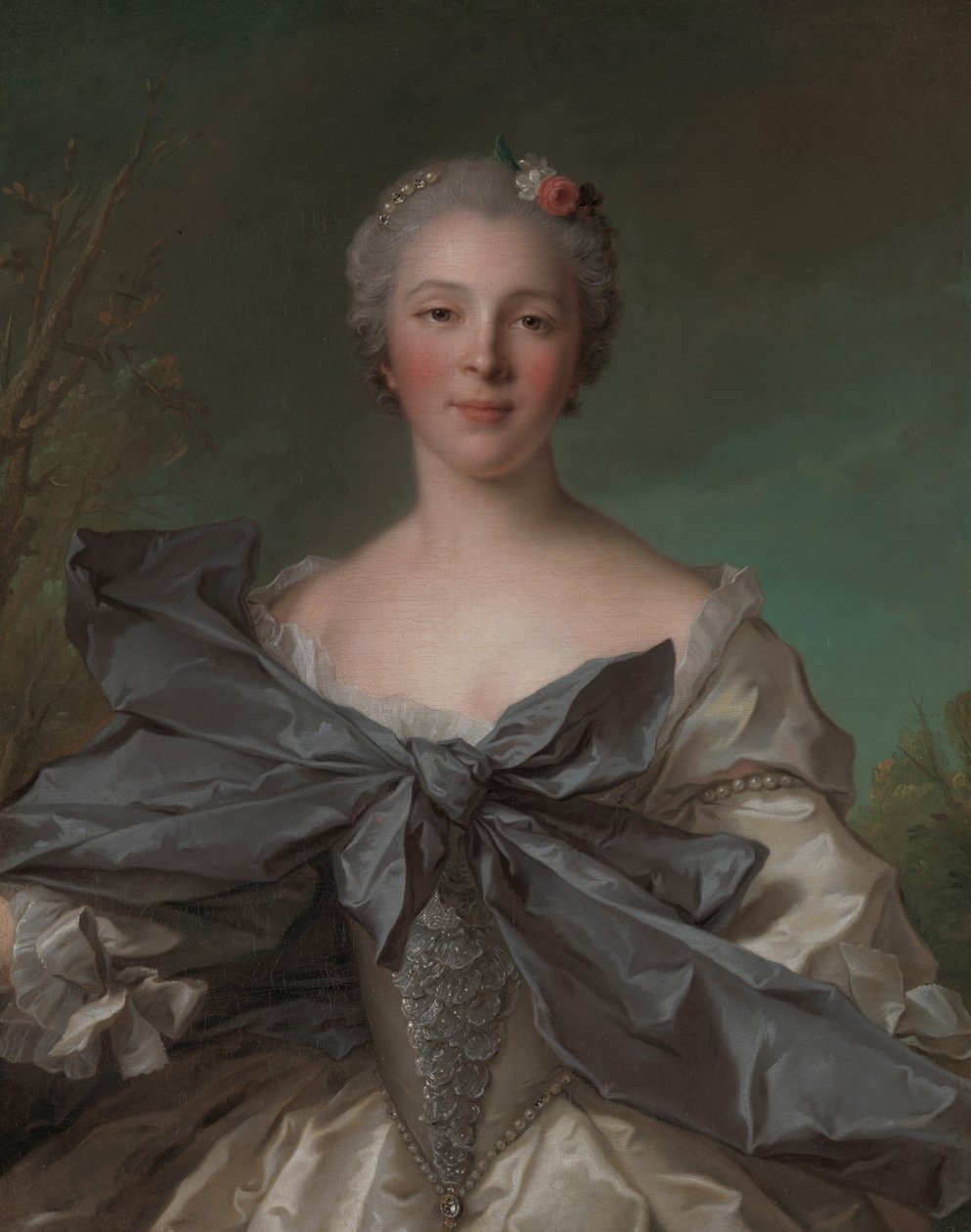 Marie Françoise de La Cropte de St. Abre, Marquise dArgence syntynyt 1714, 1744. tekijältä Jean Marc Nattier