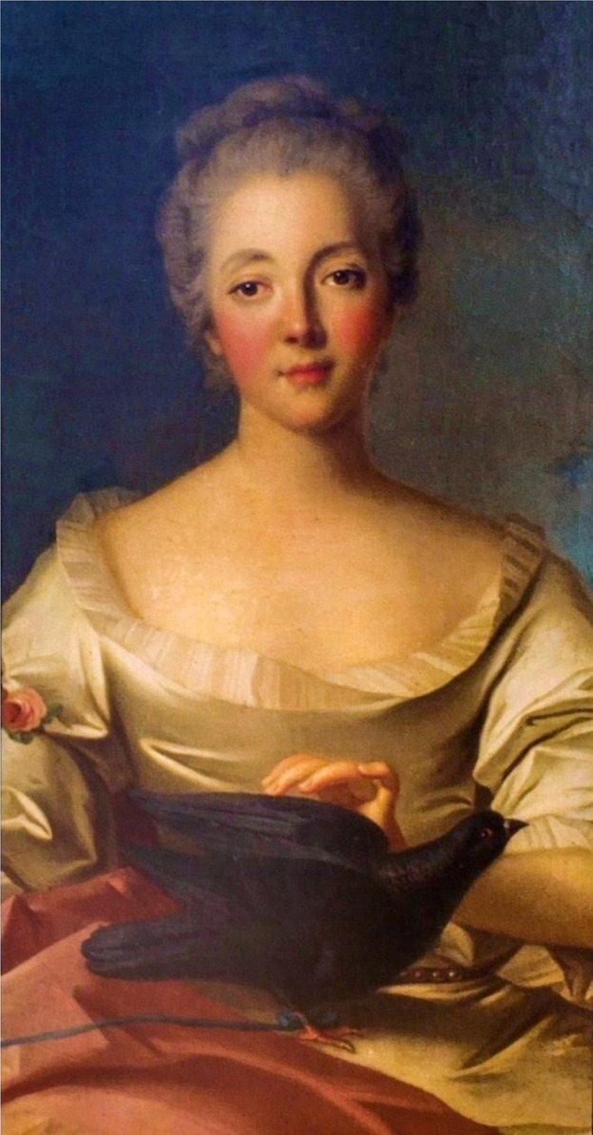 Madame Louise Dupinin (1706-1799) muotokuva. tekijältä Jean Marc Nattier