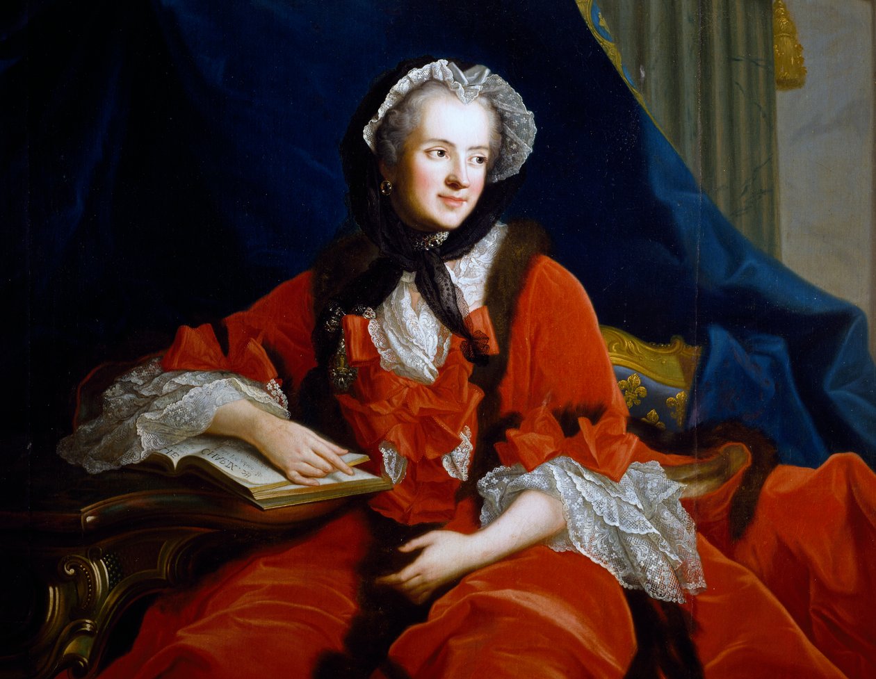 Maria Leczinskan tai Leszczynskan muotokuva (Trzebnica tekijältä Jean Marc Nattier