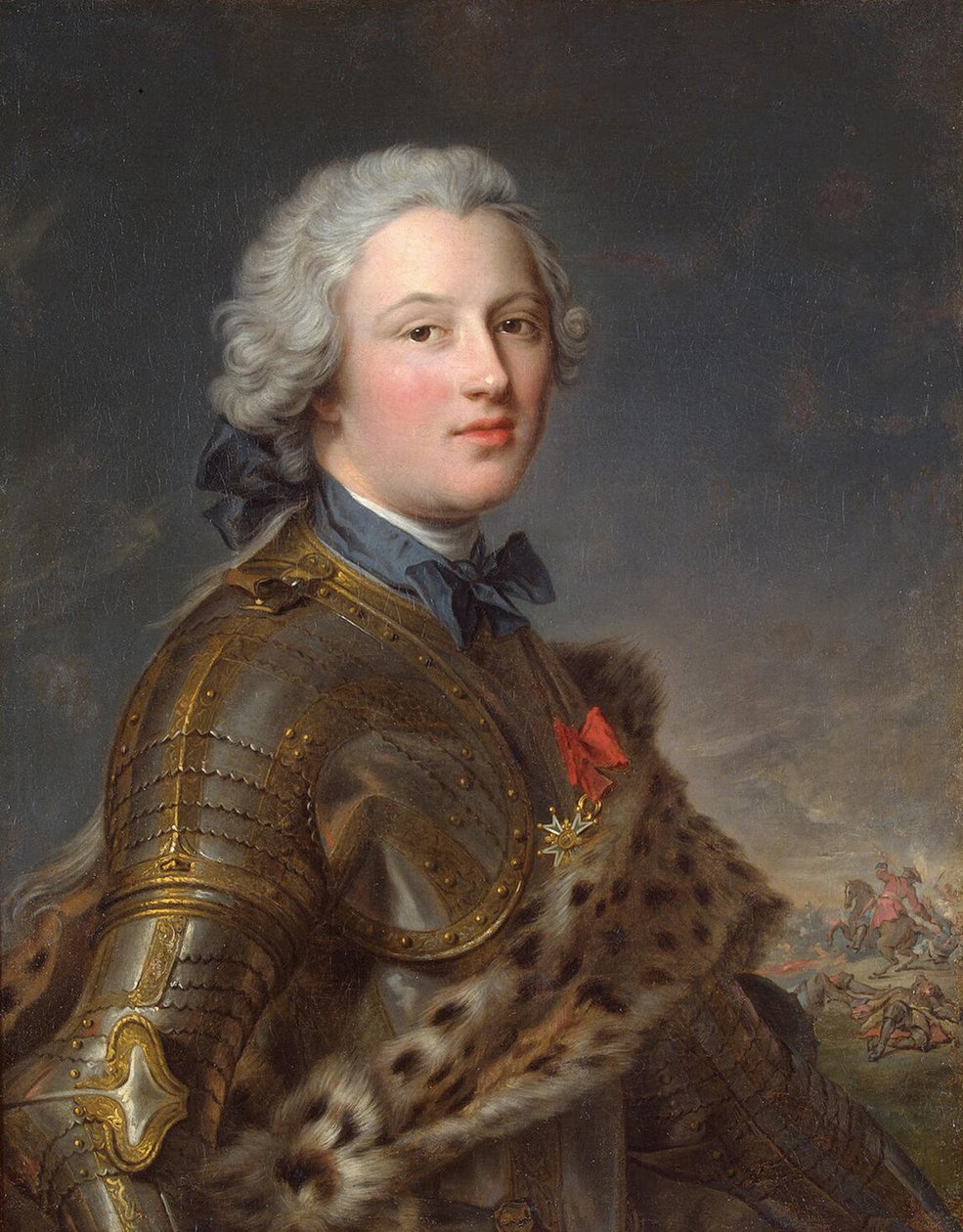 Pierre Victorin muotokuva, paroni de Besenval de Brünstatt 1722-1794, 1700-luvun toinen puoli. tekijältä Jean Marc Nattier