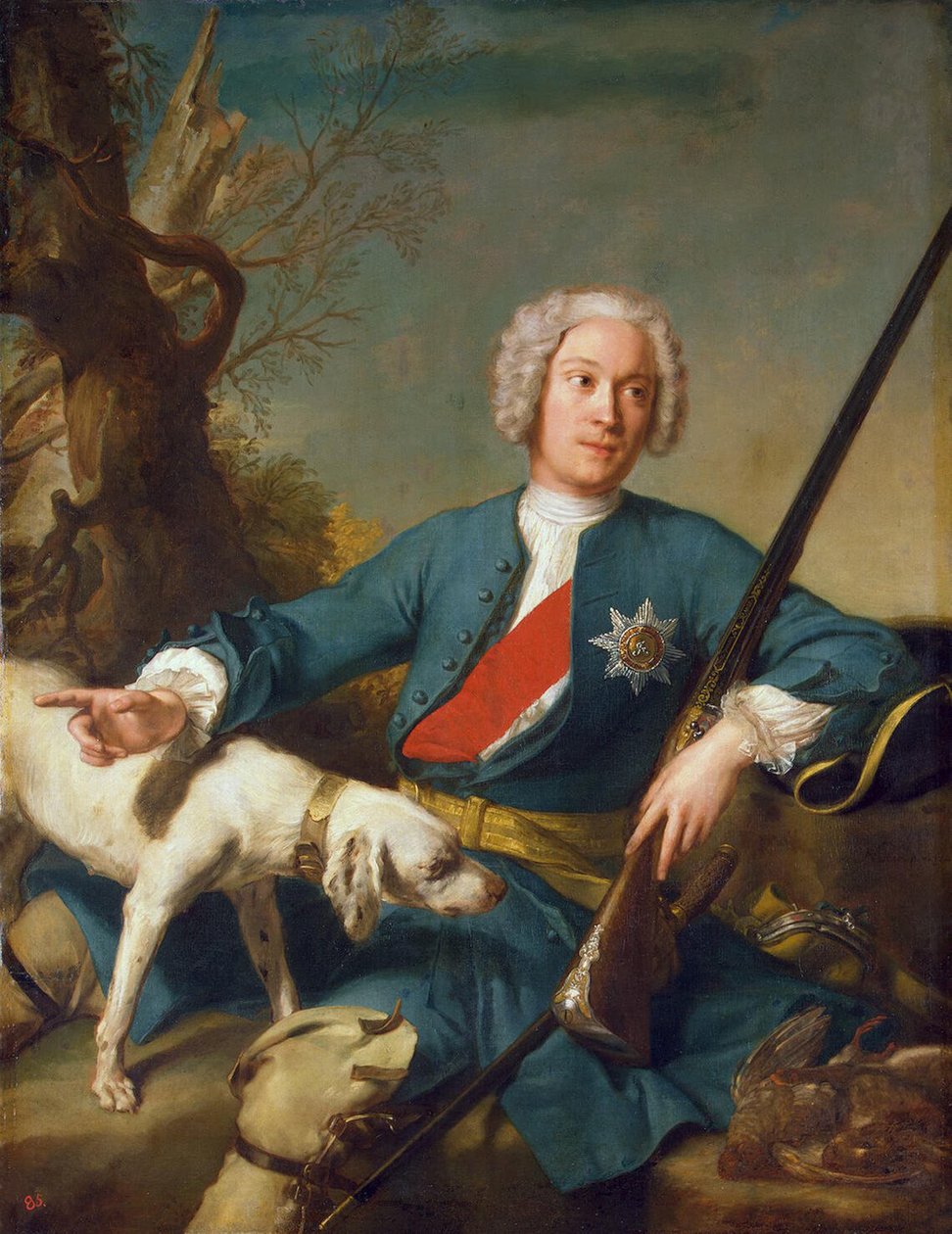 Prinssi Alexander Kurakinin muotokuva 1697-1749, 1728 tekijältä Jean Marc Nattier