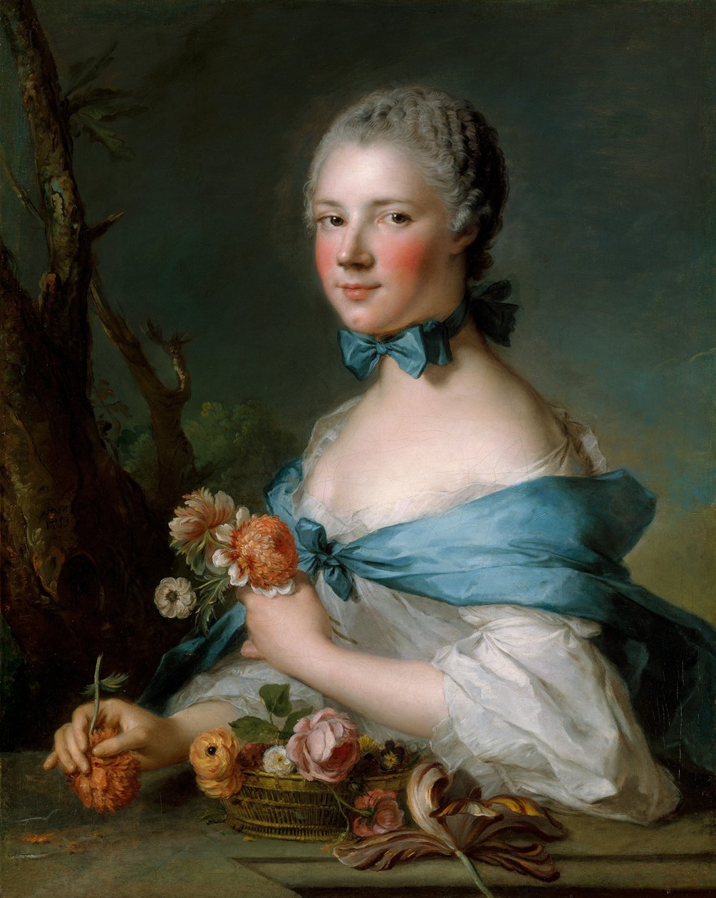 Naisen muotokuva, 1753. tekijältä Jean Marc Nattier