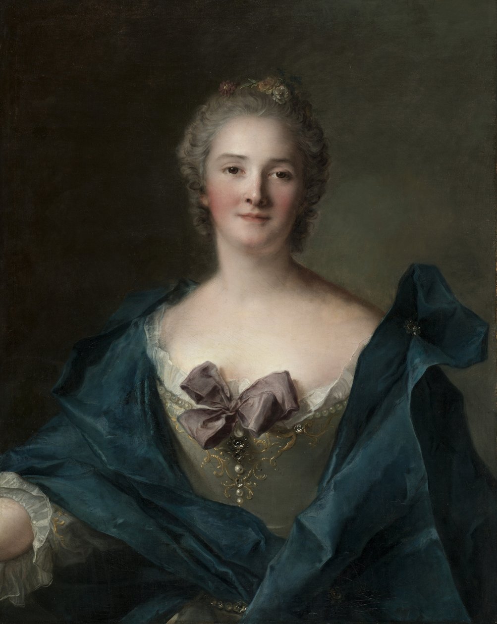 Naisen muotokuva, n. 1748 tekijältä Jean Marc Nattier
