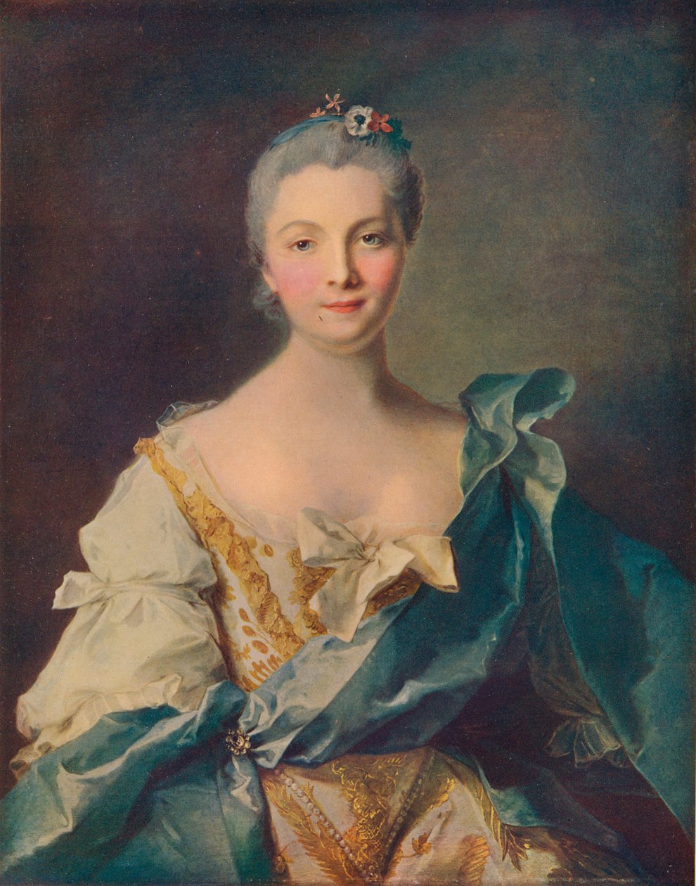 Nuoren naisen muotokuva, 1700-luku tekijältä Jean Marc Nattier