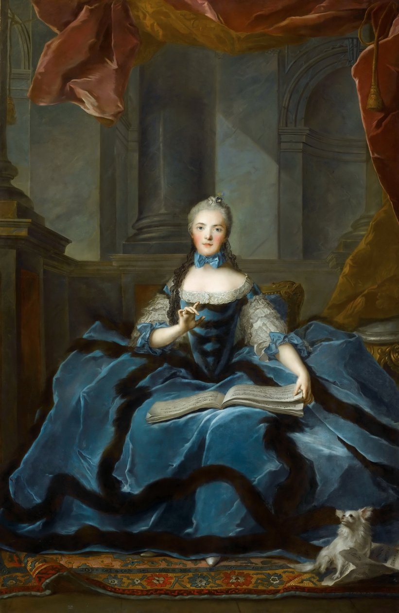Ranskan prinsessa Marie Adelaide 1732-1800 tekijältä Jean Marc Nattier