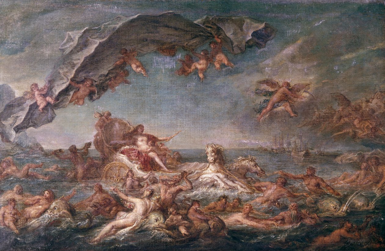 Amfitriitin voitto, 1758 tekijältä Jean Marc Nattier