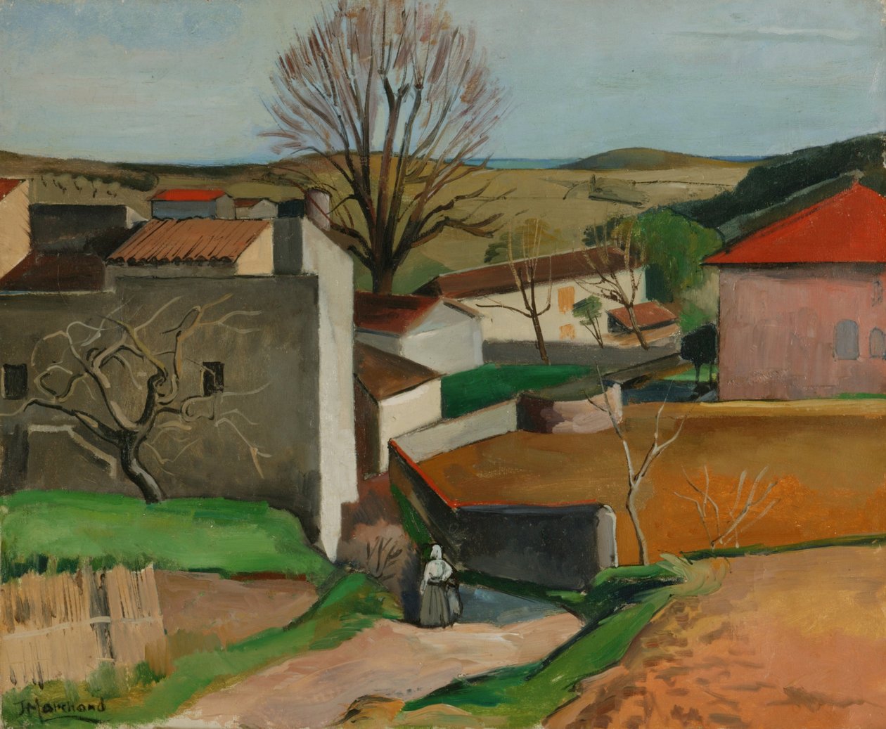 French Village (öljy kankaalle) tekijältä Jean Marchand