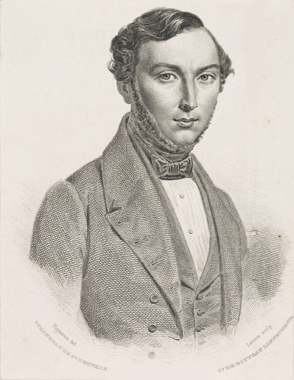 Jean Giraudeaun muotokuva 1801-1861, 1839-1840. tekijältä Jean Marie Leroux