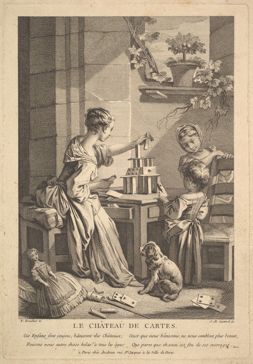 Korttitalo. tekijältä Jean Michel Liotard