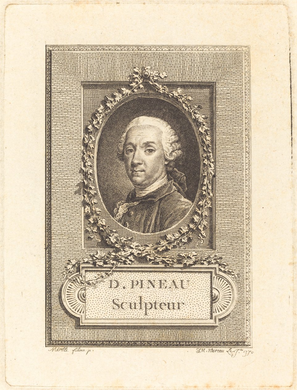 D. Pineau, kuvanveistäjä tekijältä Jean Michel Moreau after Pierre Paul Merelle