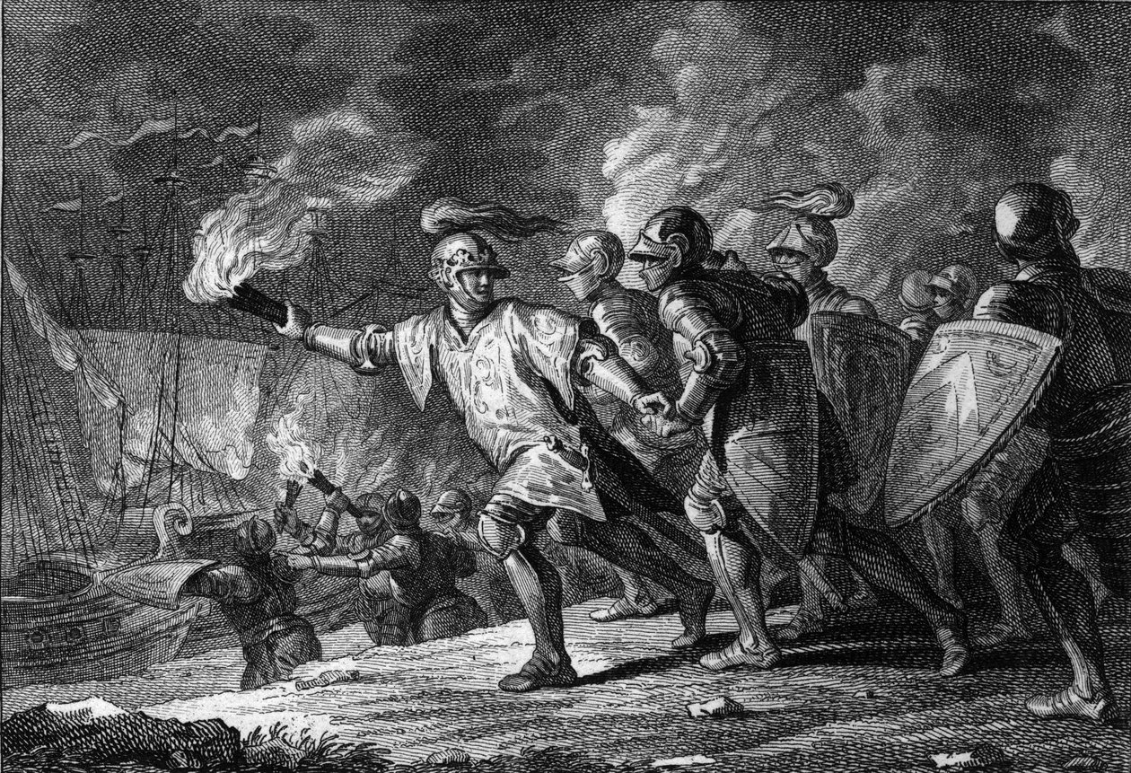 William Valloittajan Englannin kuningaskunnan valloitus tekijältä Jean Michel the Younger Moreau