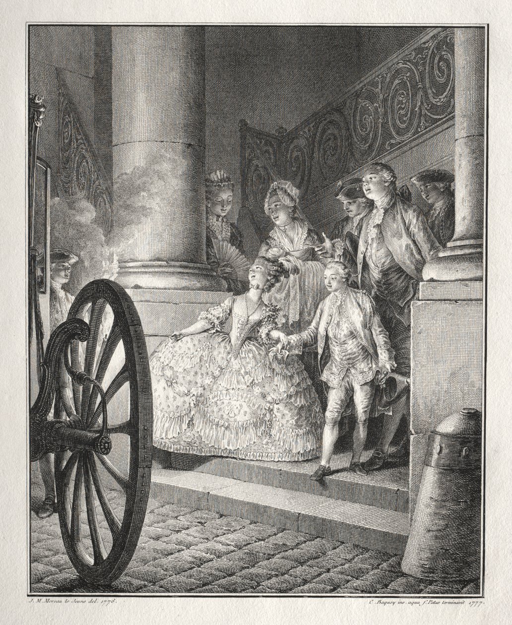 Restive of Breton: The Little Godparents tekijältä Jean Michel the Younger Moreau