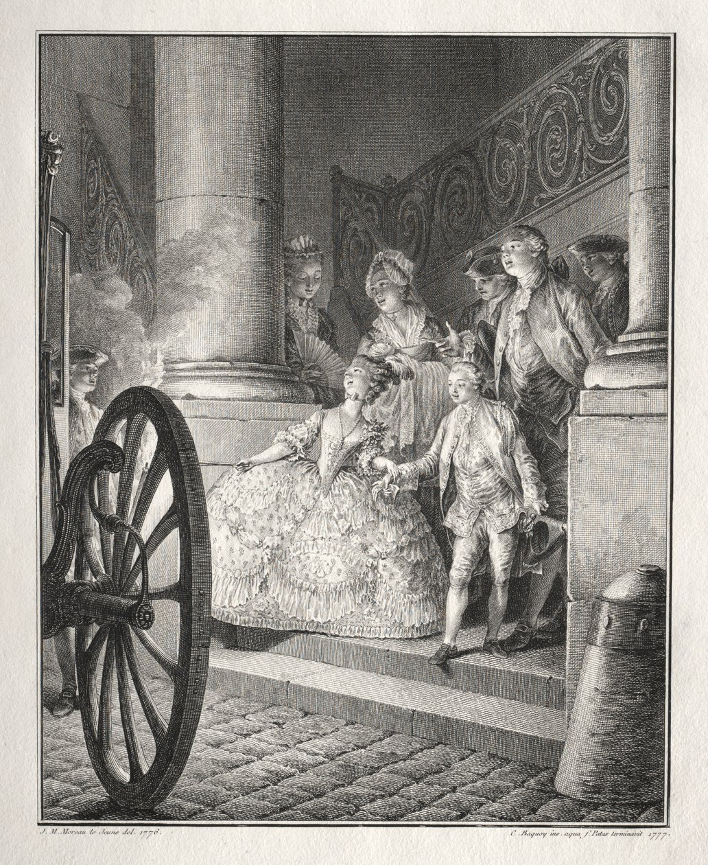 Bretonnen loput: Pienet kummit, 1777. tekijältä Jean Michel the Younger Moreau