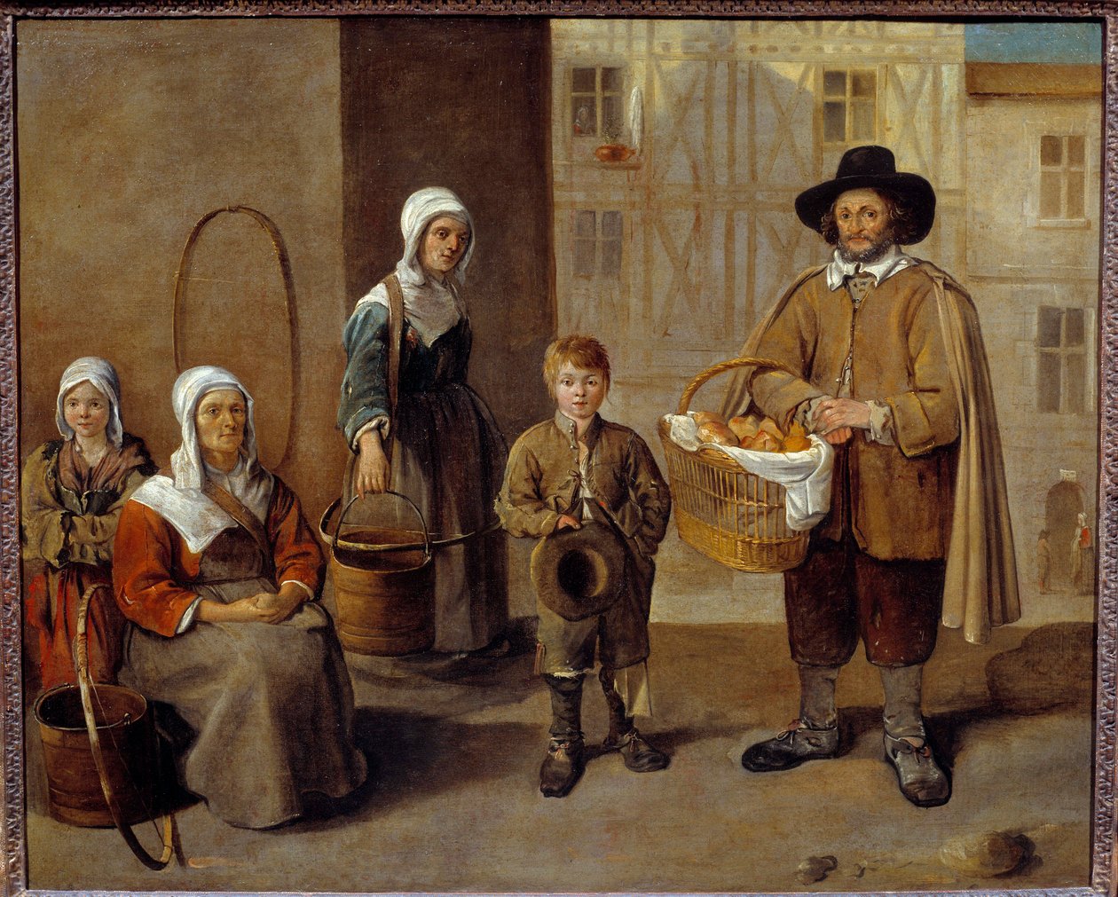 Jean Michelinin (1623-1695) Vedenleijän kauppiasmaalaus 1650 su. 0,77 x 0,97 m tekijältä Jean Michelin