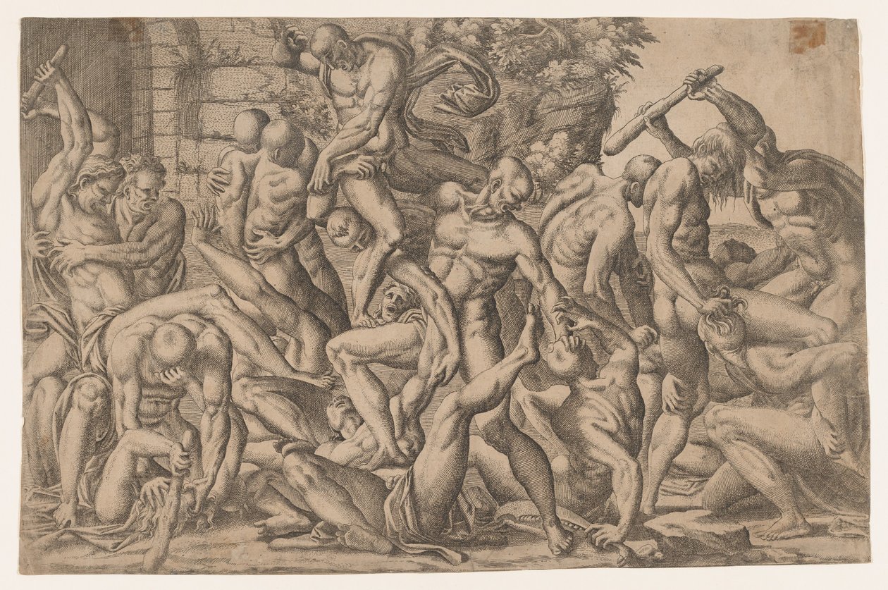 Alastomien miesten taistelu, 1535-55. tekijältä Jean Mignon