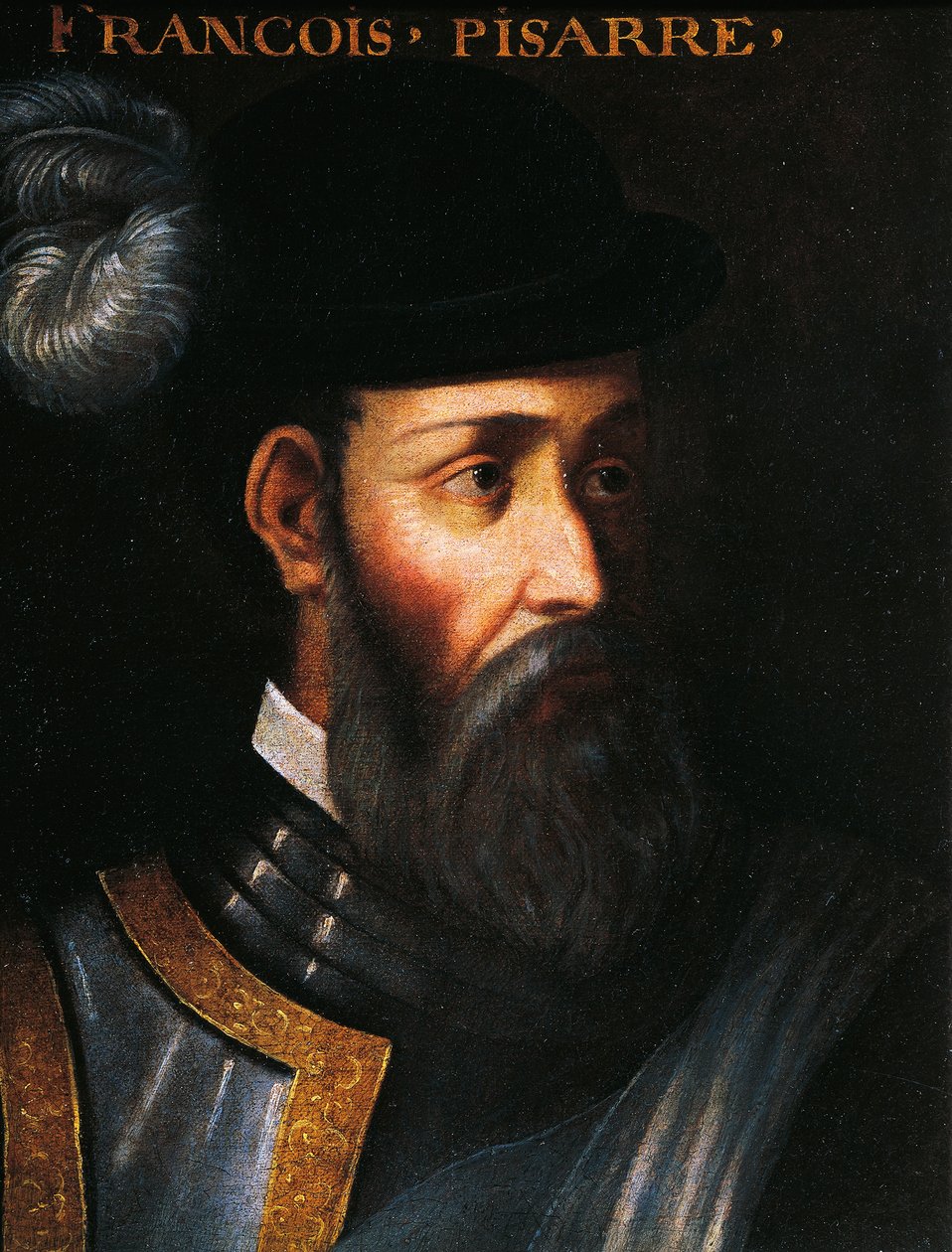 Francisco Pizarron muotokuva (Trujillo, Espanja tekijältä Jean Monier or Mosnier