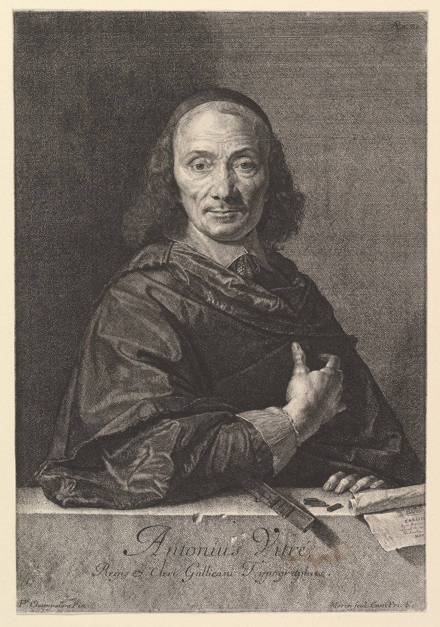 Antoine Vitre, kuninkaan typografi. tekijältä Jean Morin