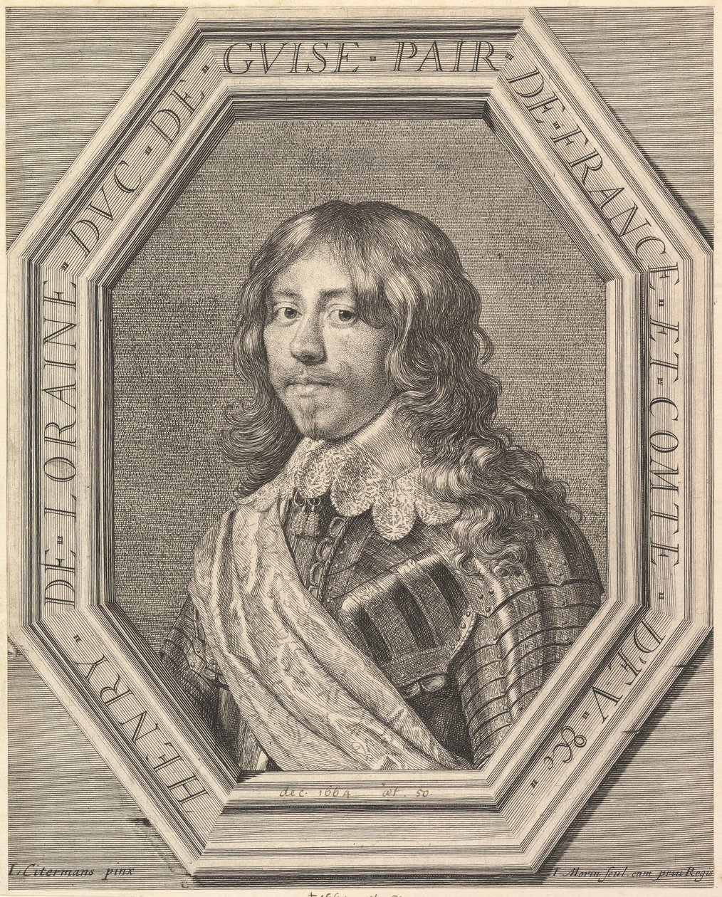 Henrik II Lorrainesta, Guisen herttua. tekijältä Jean Morin