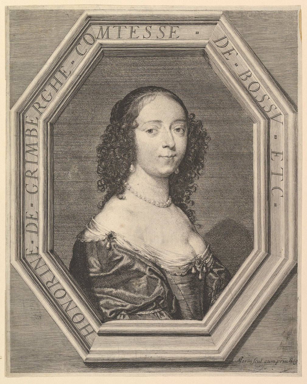 Honorine de Grimberghe, Kyttyräselän kreivitär. tekijältä Jean Morin