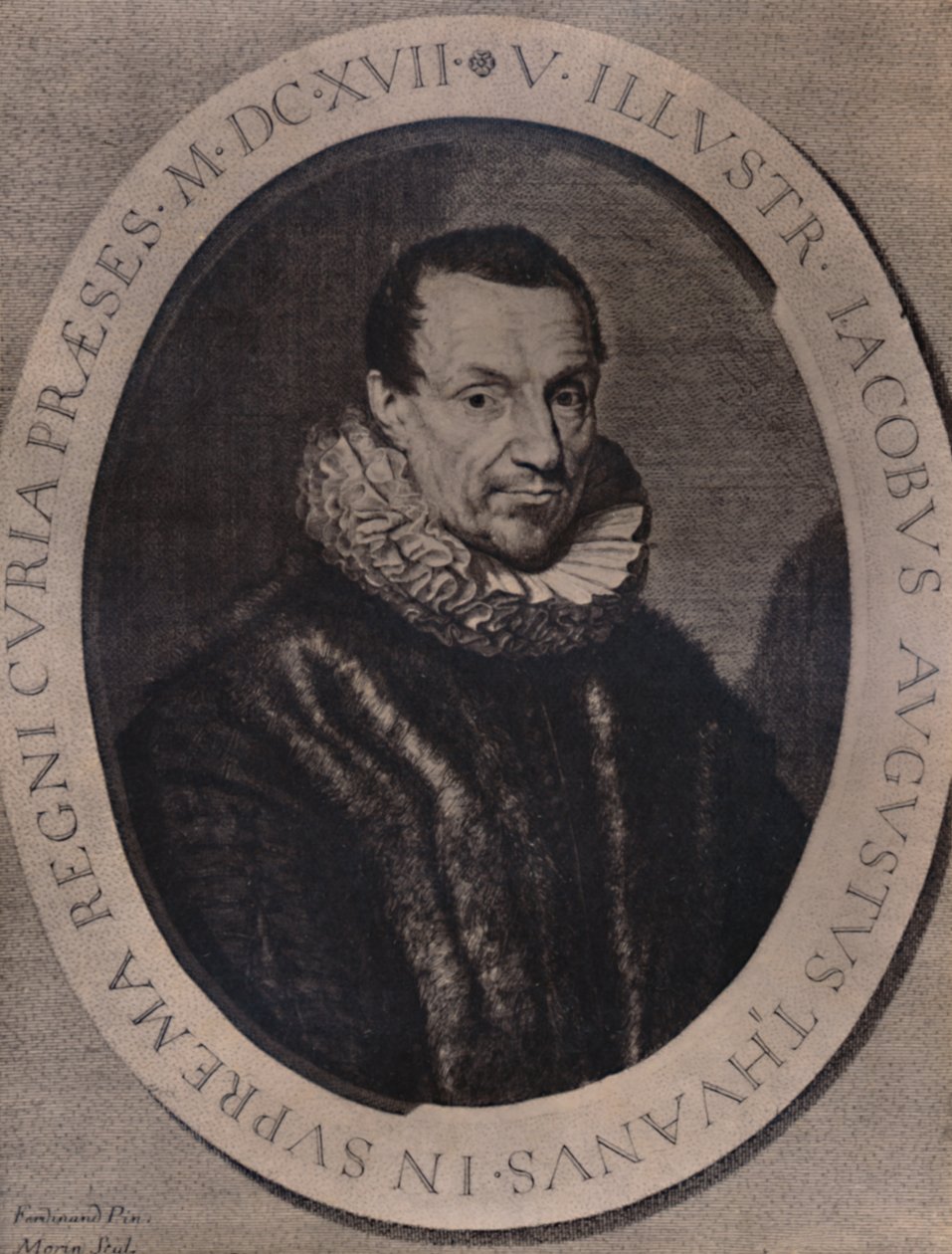 Jacques Auguste de Thou, ranskalainen historioitsija ja kirjankeräilijä, 1600-luku 1894 tekijältä Jean Morin