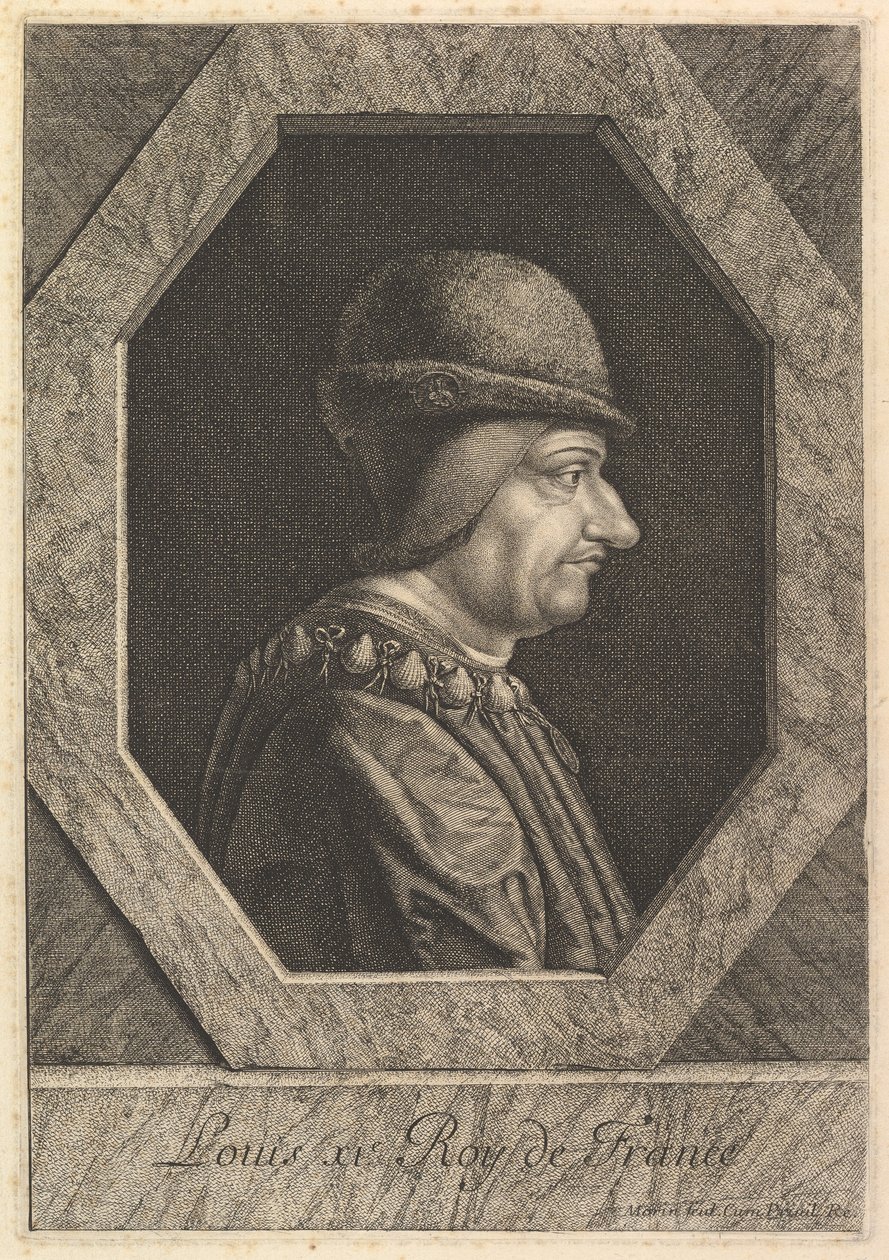 Ludvig XI, Ranskan kuningas. tekijältä Jean Morin