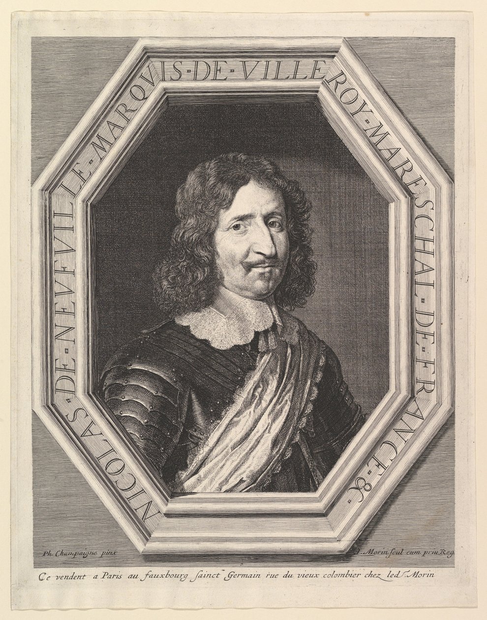 Nicolas de Neuville, markiisi de Villeroy. tekijältä Jean Morin