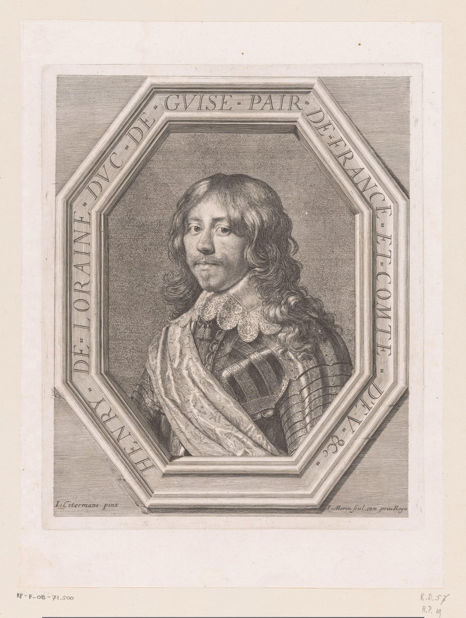 Henry II de Lorraine, Guisen herttua, muotokuva tekijältä Jean Morin