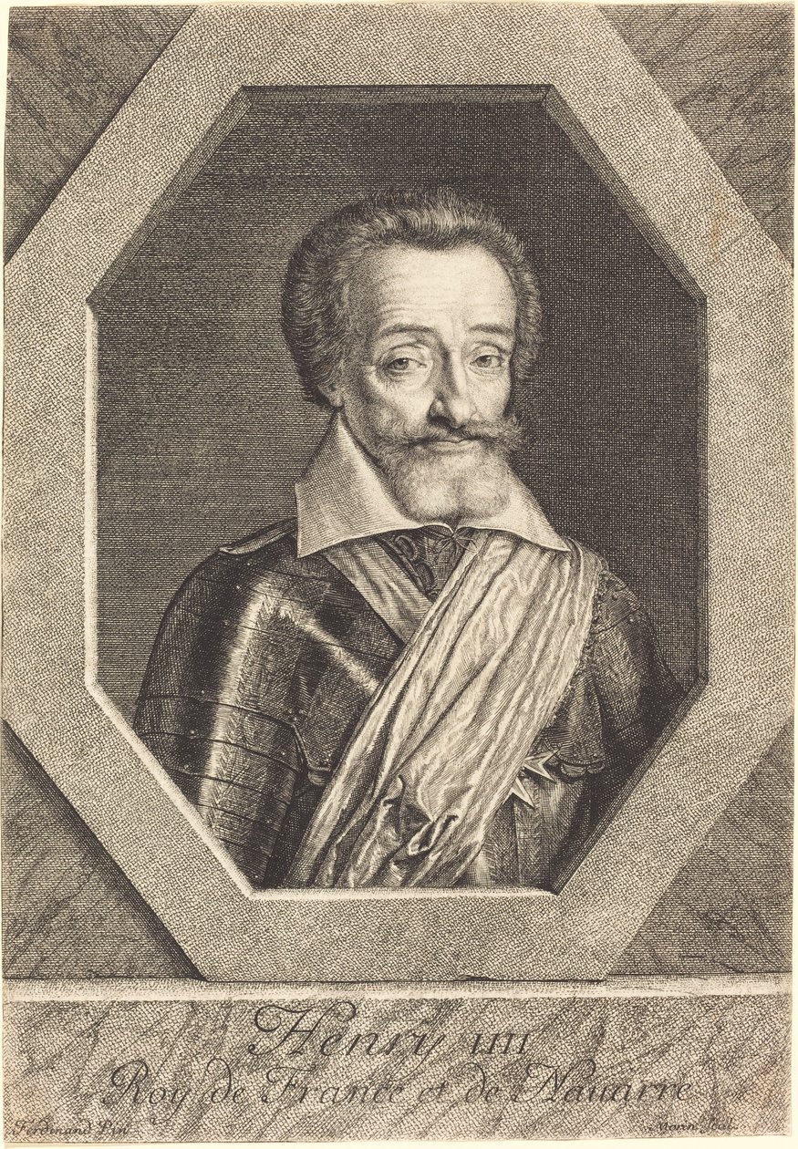 Henrik IV tekijältä Jean Morin after Louis Elle I